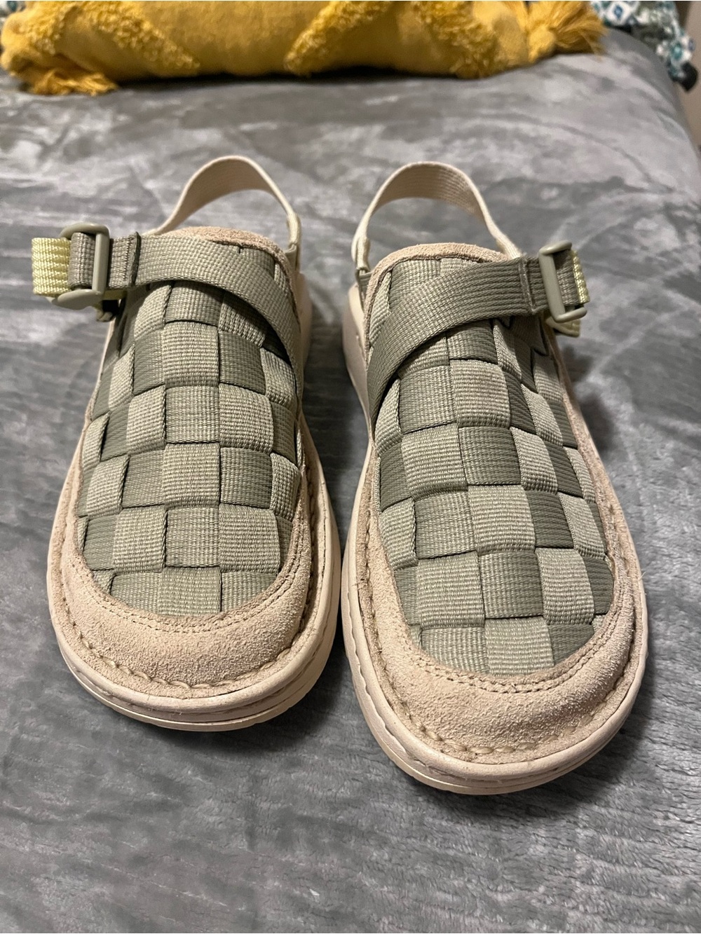 Women’s Chaco sandal slide on size 8 Braided Slingback Sandal in Olive Green - Picture 2 of 7